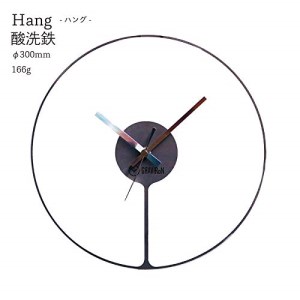 GRAVIRoN Hang酸洗鉄（ひっ掛け時計） 300mm 160g ｜ 時計