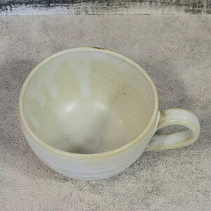 信楽焼 陶器製 てまり スープカップ (萩手)