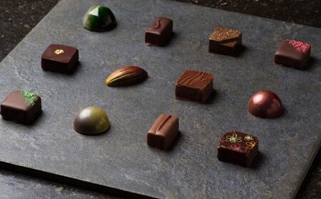 ボンボンショコラ5個(大葉)&フェーブ80g（コイン状チョコレート）／NICOchocolaterie チョコレート チョコレート専門店 ボンボンショコラ スイーツ お菓子 贈答用 ギフト お取り寄せ