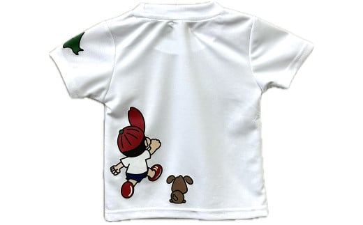 【ホワイト×150】FUKAGAWAオリジナルTシャツ ホワイト・オリジナルピンバッチセット シャツ Tシャツ 服 子供服 ピンバッチ 北海道 深川市_イメージ5