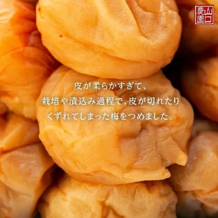 完熟南高梅使用　くずれ梅　はちみつ熊野梅干1.5kg（500g×3）　超フルーティ（塩分8％）【訳あり】