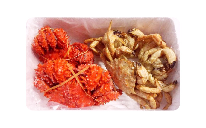 <年内配送可>【北海道根室産】花咲ガニとクリガニセット5～6尾(計1.5kg前後) A-57015