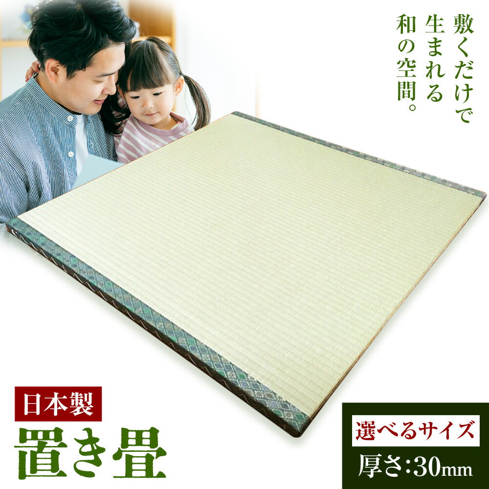 【ふるさと納税】インテリア 畳 畳職人の手仕事 高品質置き畳1枚 50cm×50cm 60cm×60cm 70cm×70cm 大高畳店《30日以内に出荷予定(土日祝除く)》栃木県 野木町 置き畳 和室 家具