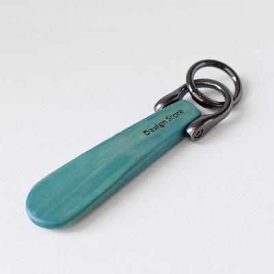 ふるさと納税 能美市 【THE EASTON】靴べらタイプ キーホルダー山中塗(ターコイズブルー)マグネット付