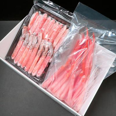ふるさと納税 根室市 お刺身OK!生ずわいがに棒肉ポーション500g・紅ずわいがにポーション400g B-11113 |  | 02