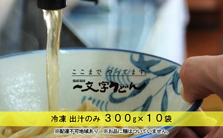 うどん 冷凍 出汁のみ 300g×10袋