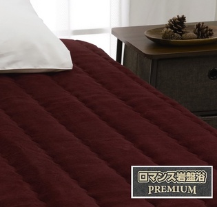 ROMANCE 岩盤浴プレミアム 敷きパッド シングル レッド 33358720｜寒さ対策 あったか 軽量 速乾 抗菌防臭 洗える 敷パッド [4355]