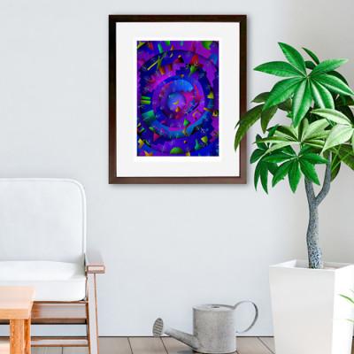 ふるさと納税 綾部市 ＼京都・綾部の癒やし系作家/【絵画】　記憶の階層　　額装サイズ526mmx412mm |  | 01