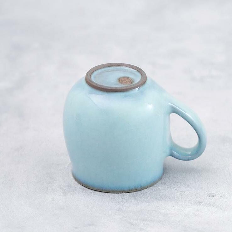 有田焼 月白丸 マグカップ 食器 青磁 マグカップ ふっくら マグカップ やわらか マグカップ ブルー マグカップ 作家 マグカップ 梶原大敬 茂正工房 A20-4_イメージ5