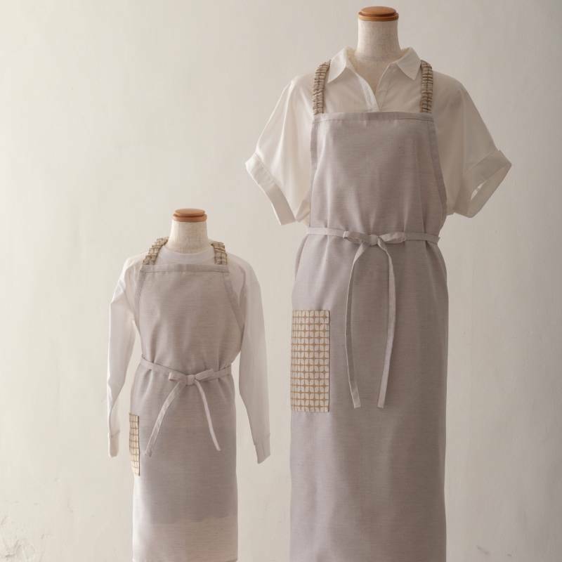 エプロン eterble life Calm parent−child Apron／エターブルライフ カルム 親子ペア サンド wsg0078_イメージ2