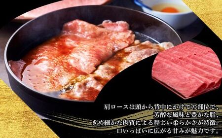 【3ヶ月連続定期便】A5,4等級 博多和牛厳選肩ロースうす切り 500g×2P 計1000g [HS040-1] 久田精肉店株式会社【福岡県須恵町】