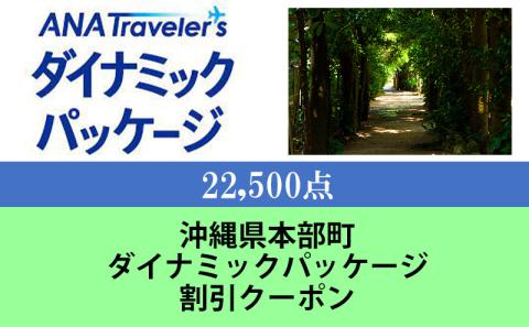 沖縄県本部町　ANAトラベラーズダイナミックパッケージ割引クーポン22,500点分