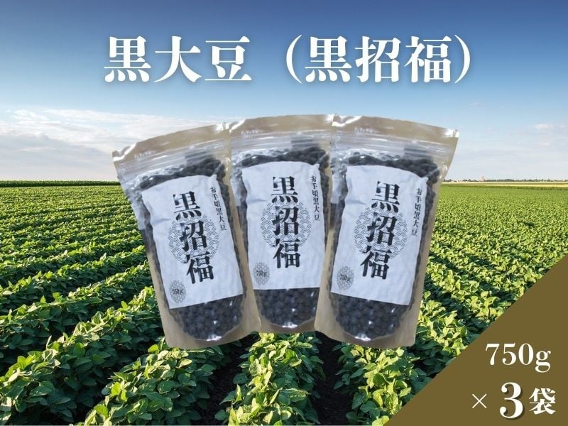 
            黒大豆(黒招福) 750g×3袋
          
