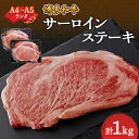 【ふるさと納税】【A4～A5】博多和牛サーロインステーキセット　1kg[250g×4枚]【配送不可地域：離島】【1168510】