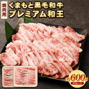 【ふるさと納税】くまもと黒毛和牛 プレミアム和王 焼肉用 600g 300g×2 熊本県産 黒毛和牛 黒毛和種 和牛 熊本 くまもと 焼肉 牛肉 肉 送料無料