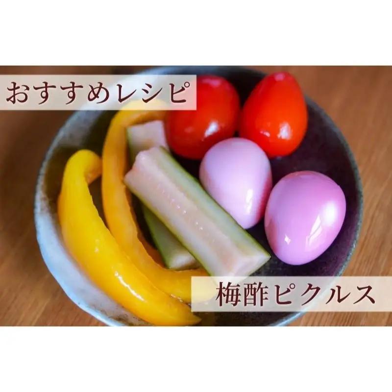 【梅ボーイズ】無添加 紀州南高梅の梅酢4本セット（白・紫蘇）天日塩使用 umehkr023