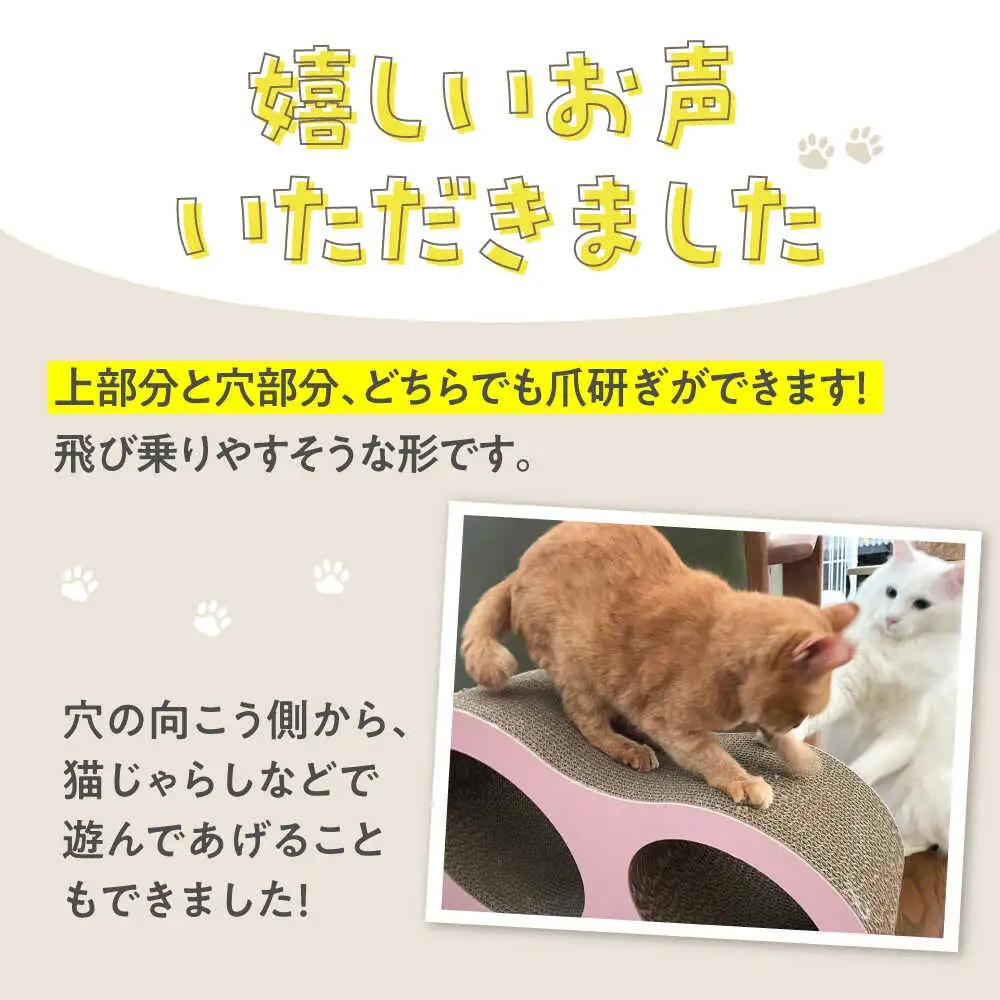 【全5色から選べる！】猫の爪とぎ ツイントンネル2 桂川町/株式会社 大村紙工 [ADBC009] 