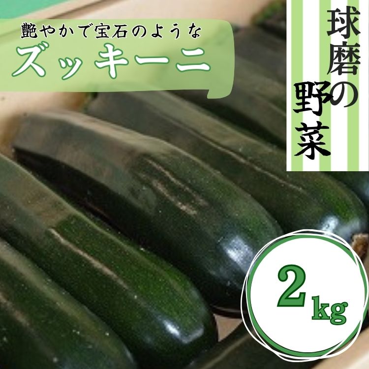 【ふるさと納税】熊本県JAくま産　球磨のズッキーニ　2kg 【先行受付】【2026年3月上旬～5月下旬迄発送予定】