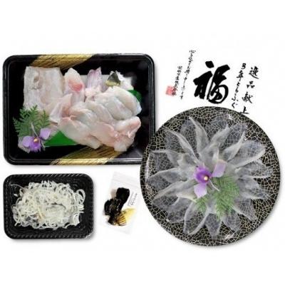 ふるさと納税 南あわじ市 【冷凍】淡路島3年とらふぐ(活てっちり・てっさ2人前)