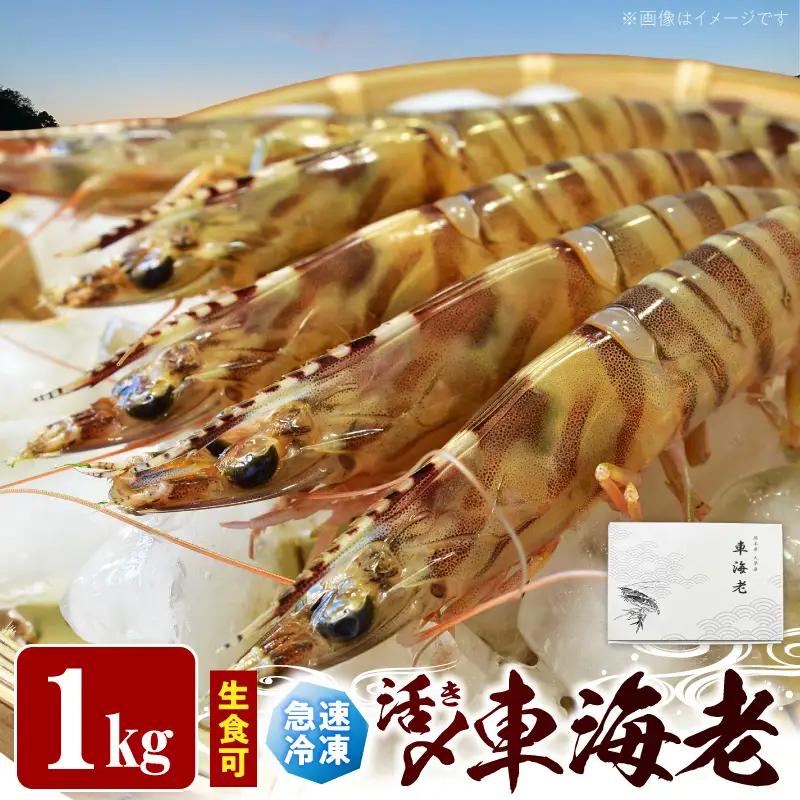 S187-004_生食可 活き〆急速冷凍車海老1kg