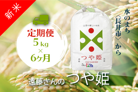 【定期便6ヶ月】【令和8年産新米】【特別栽培米】遠藤さんの「つや姫」5kg×1袋×6ヶ月_A077(R8)-2