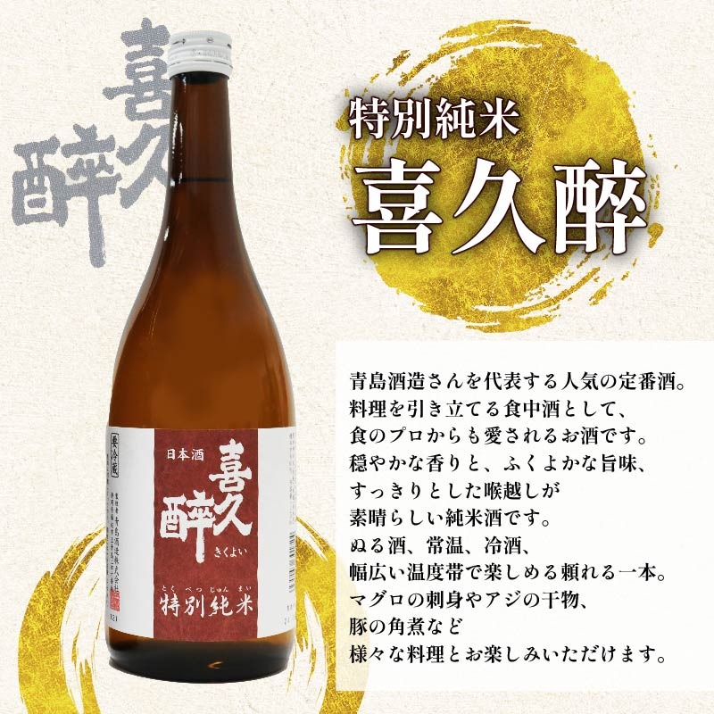 日本酒 特別純米 志太平野 二蔵 味わい セット 720ml 喜久醉 ＆ 初亀 名酒 酒 お酒 地酒 静岡県 藤枝市