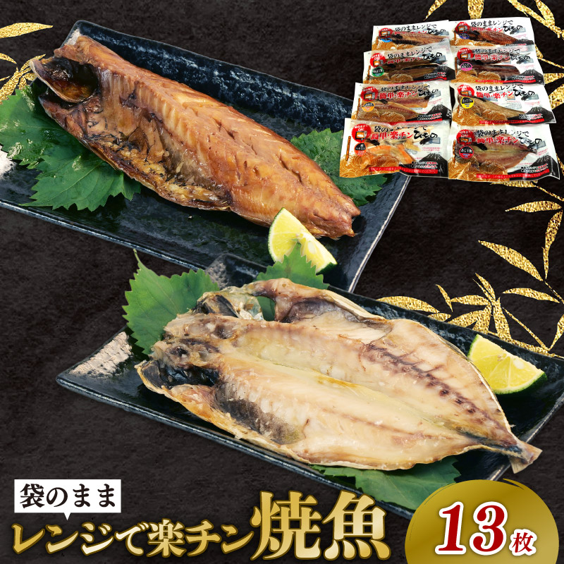 干物 詰め合わせ セット 8種 13枚 レンジ 簡単調理 真空パック 個包装 お手軽 ひもの あじ ほっけ さば フィーレ さば味醂 さけ 静岡県 沼津市 魚介 干物セット 美味しい 極上 静岡 沼津 コスパ