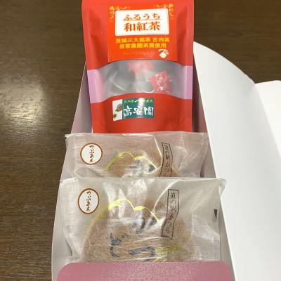 ふるさと納税 城里町 和紅茶とかつどら2個セット【つぶあん】 |  | 01