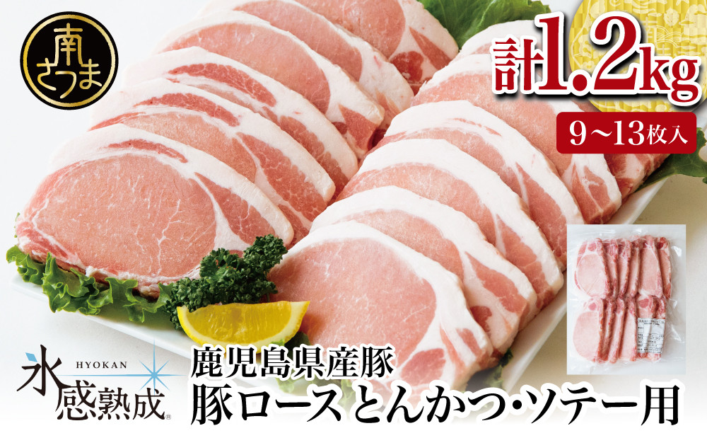 
【氷感熟成豚】鹿児島県産 豚ロース とんかつ・ソテー用 計1.2kg 肉 お肉 焼肉 炒め物 とんかつ ステーキ ソテー 照焼き おかず 惣菜 お弁当 豚肉 かごしま スライス グルメ 冷凍 スターゼン 南さつま市
