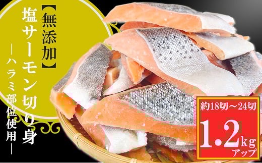 G-09034【12/14まで年内配送】 無添加塩サーモン切り身1.2kg