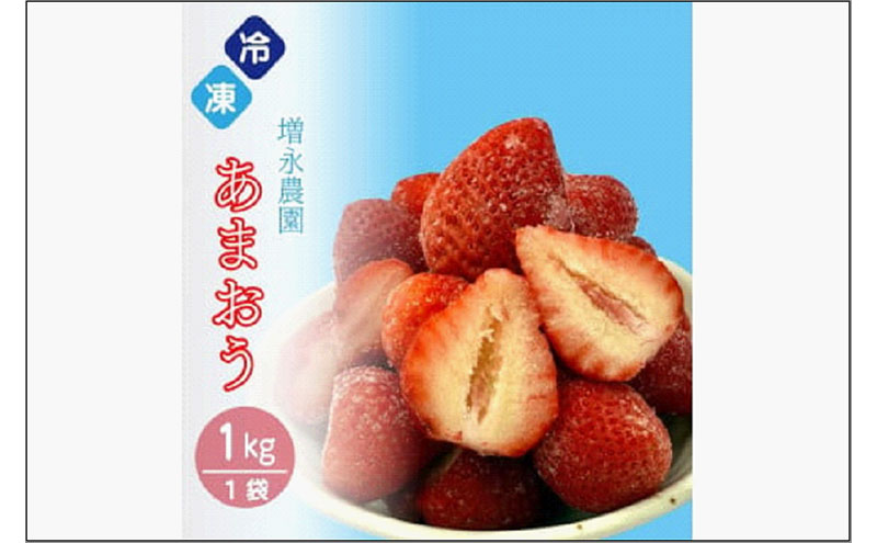 増永農園の 完熟冷凍 あまおう 1kg　フルーツ いちご イチゴ 苺 完熟 冷凍 福岡市