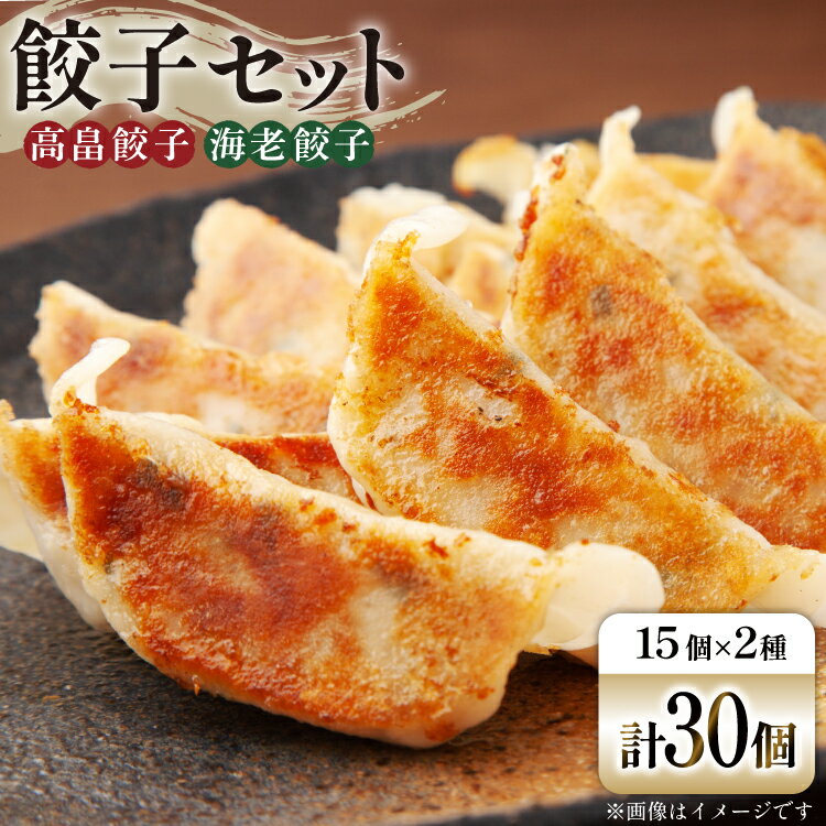 【ふるさと納税】餃子 セット 高畠餃子 海老餃子 各15個 計30個 [tk06ays690004 山形県 高畠町 後藤屋] ぎょうざ ギョウザ