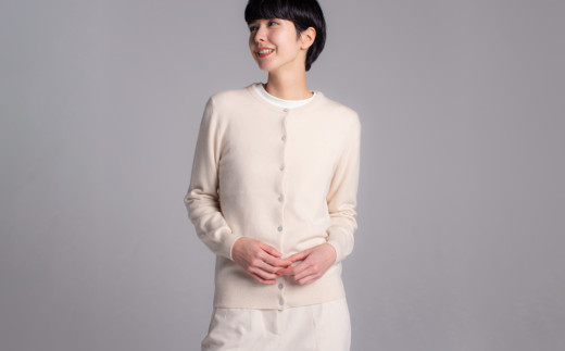 【期間限定(12/26～3/31)寄附額】【UTOカシミヤ】レディース超高級ベビーカシミヤカーディガン（キャメルM）岩手県 北上市 U0054