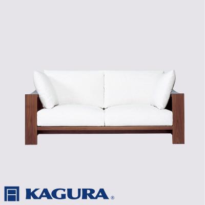 ふるさと納税 常陸大宮市 【家具蔵】3Pソファ モデルノ ウォールナット材