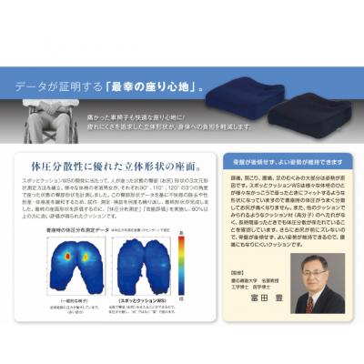 ふるさと納税 小牧市 車いす用「スポッとクッションWS」(2)ブラック [023M02-02] |  | 02