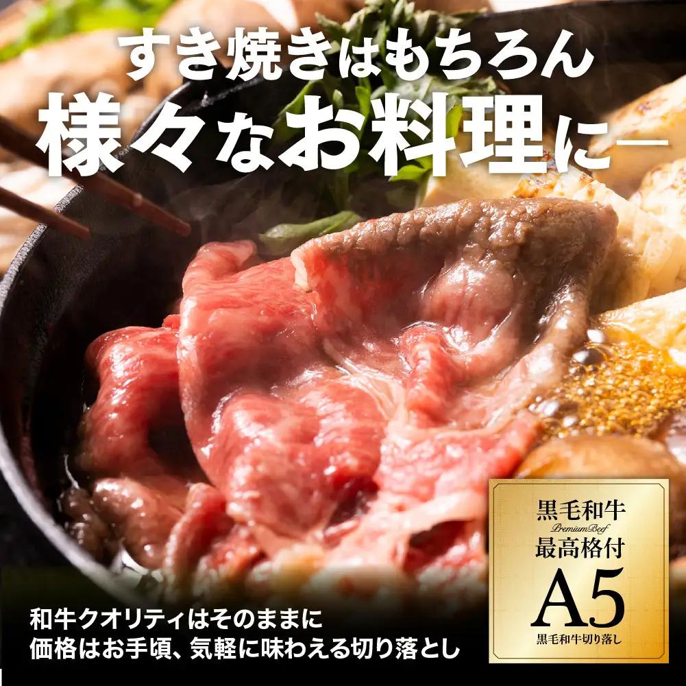 A5黒毛和牛切り落とし800g（400g×2パック）【配送不可：離島】 切り落とし