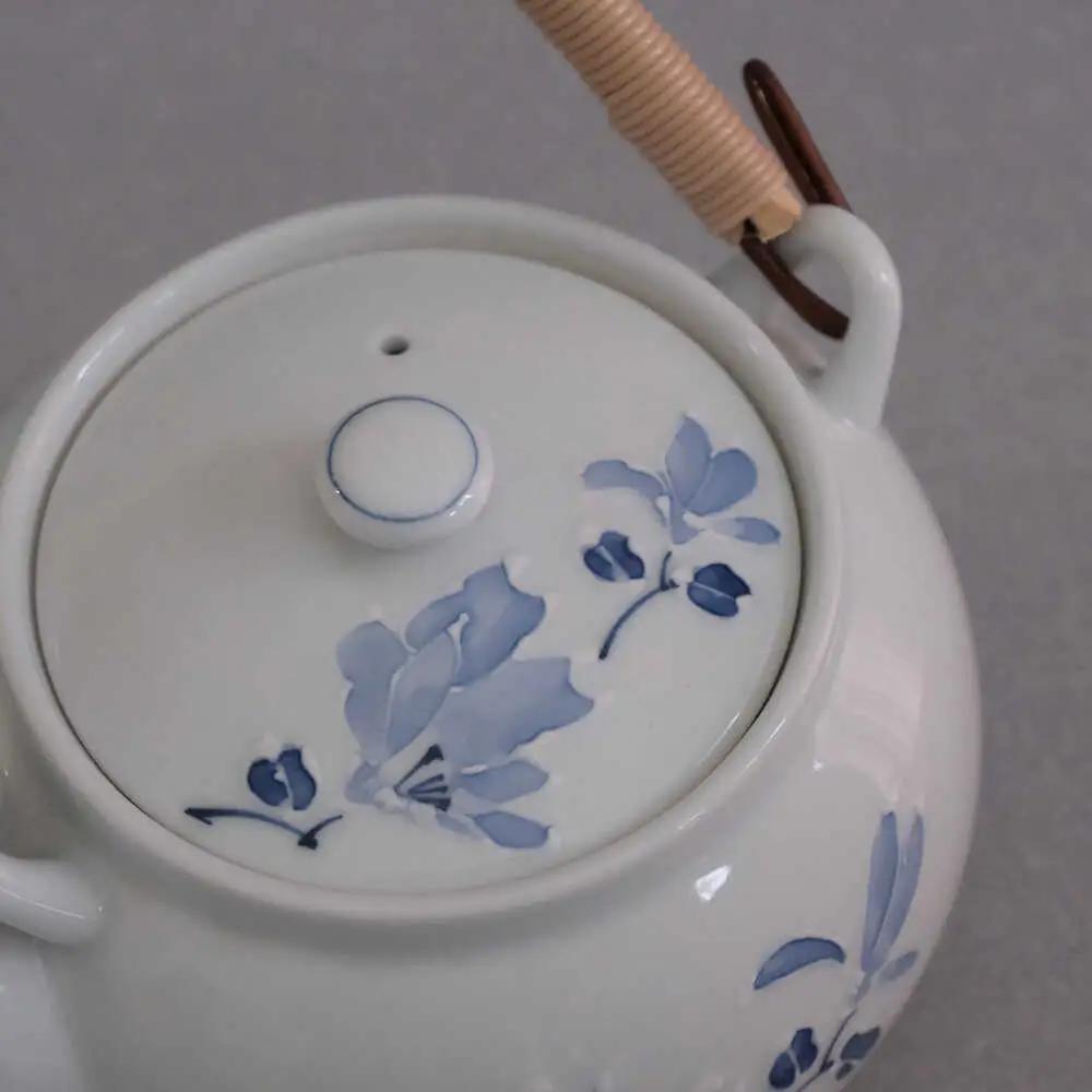 【波佐見焼】辻が花 蓋付茶器揃 湯呑み 茶器 食器【西海陶器】[OA490]