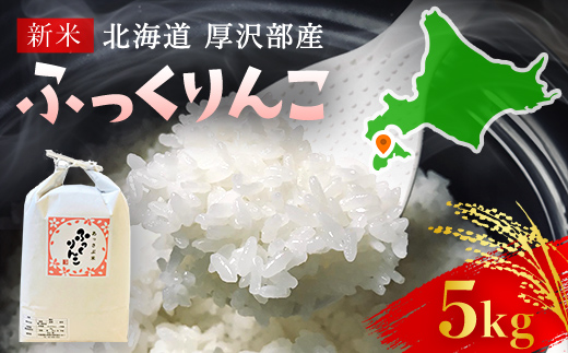 【令和5年産】北海道厚沢部産ふっくりんこ5kg ASG026