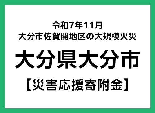 令和7年11月 大分市佐賀関地区の大規模火災 災害支援寄附【災害応援寄附金】
