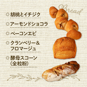 【自家培養酵母】ハード系パン9種 + スコーン1種 セット 惣菜パン 冷凍パン 京都