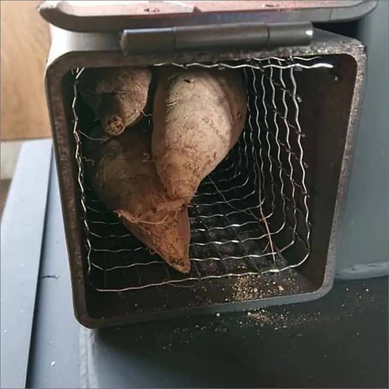 薪ストーブ【かぐつち3号（KAGUTUTI3）と美味しく焼ける「焼き芋器」セット】間伐材・廃材も対応　燃焼効率の高い薪ストーブ