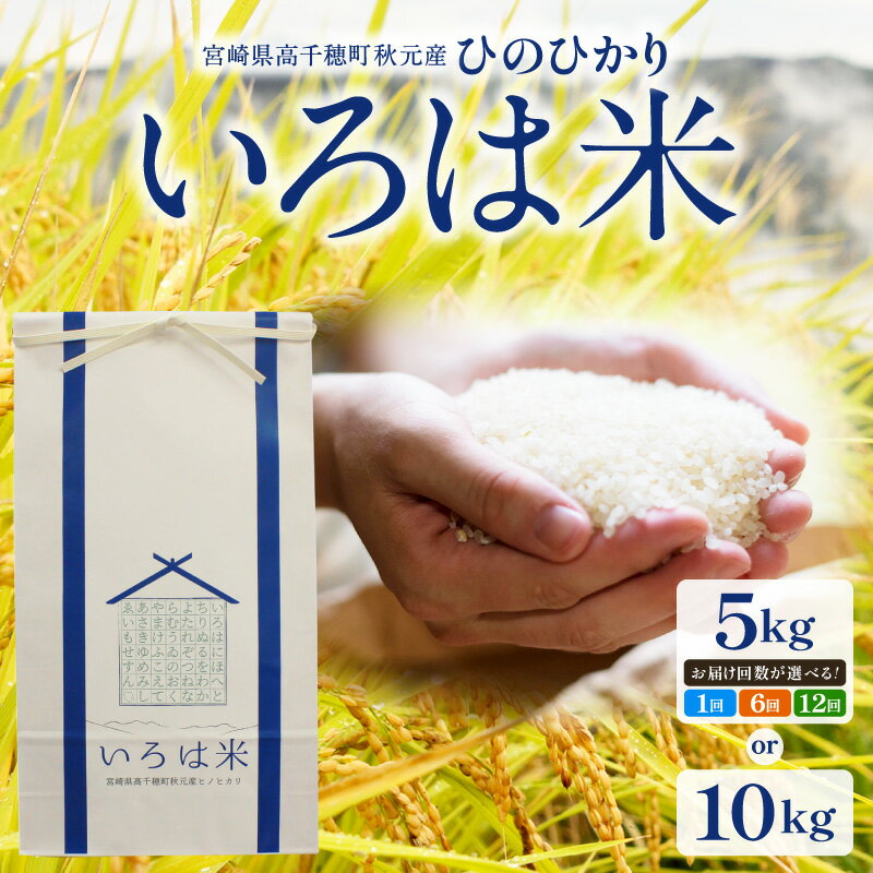 【ふるさと納税】【選べる内容量】《令和7年度米》 いろは米 棚田米 白米 ひのひかり 宮崎県高千穂町[秋元産］ 国産 宮崎県産 高千穂町産 棚田米 白米 お米 米 精米 高千穂米 単一原料米 冷めてもおいしい 産地直送 産直 デザイン 贈り物 ギフト プレゼント 贈答 送料無料