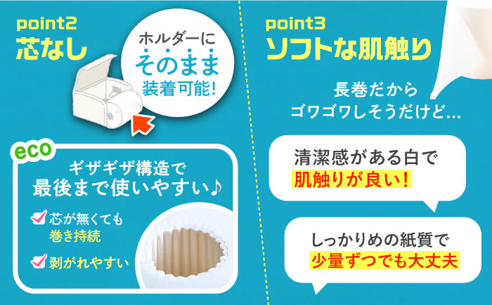 隔月配送 定期便 トイレットペーパー ダブル 24ロール 65m 6ロール 4パック コアレス 日用品 消耗品 常備品