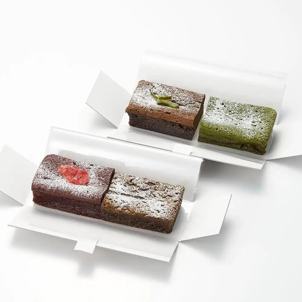 【敬老の日】ガトーショコラ 食べ比べ セット（チョコ＋ほうじ茶ハーフ／抹茶＋和紅茶ハーフ）【由布院ときの色】