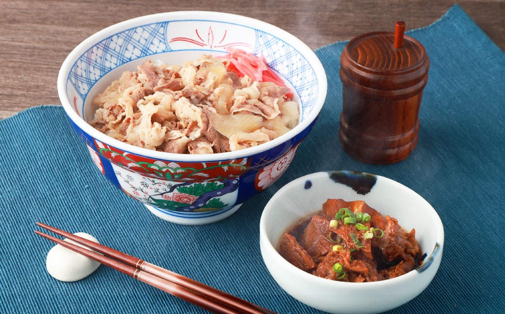 
                  牛丼の具と牛すじ煮込みの食べ比べ セット 各4パック 計8パック 牛丼の具 牛丼 牛すじ 牛スジ 牛すじ煮込み 牛肉 牛 冷凍
                