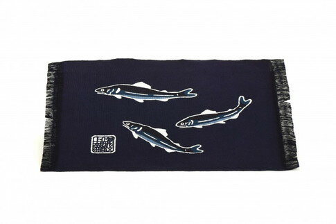 【ふるさと納税】郡上本染テーブルセンター 鮎 / キッチン用品 食器 調理器具 配膳用品 キッチンファブリック テーブルクロス 30000円
