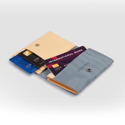 ふるさと納税 岡山市 カードケース　NUNOUS(ニューノス)×レザーシリーズ【ライトブラウン(GANYMEDE)】 |  | 02
