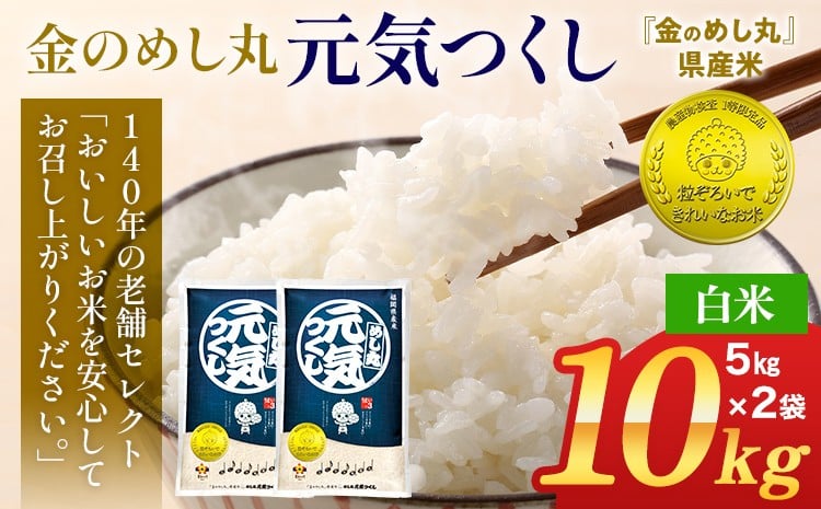 
            令和7年産 金のめし丸元気つくし精米10kg 元気つくし 福岡 お米 米 ごはん ご飯 お弁当 おにぎり 金のめし丸県産米 福岡ブランド米 めし丸 志免 志免町 福岡県
          