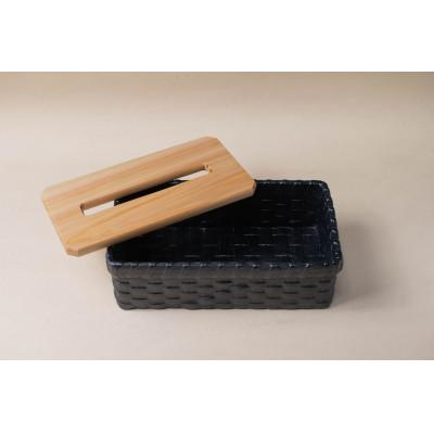 ふるさと納税 湖南市 ティッシュペーパー籠【濡羽】 |  | 02