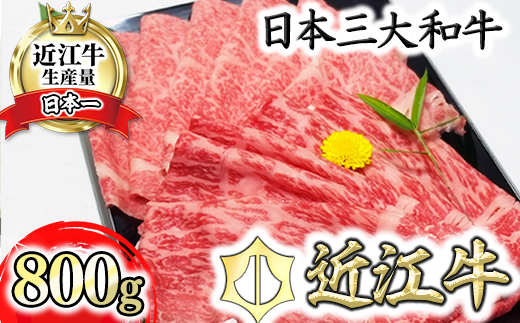 近江牛A5ランク　サーロイン・モモ　すき焼食べ比べセット【800g】【DG02W】